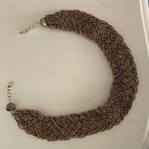 Dull Gold Statement Necklace